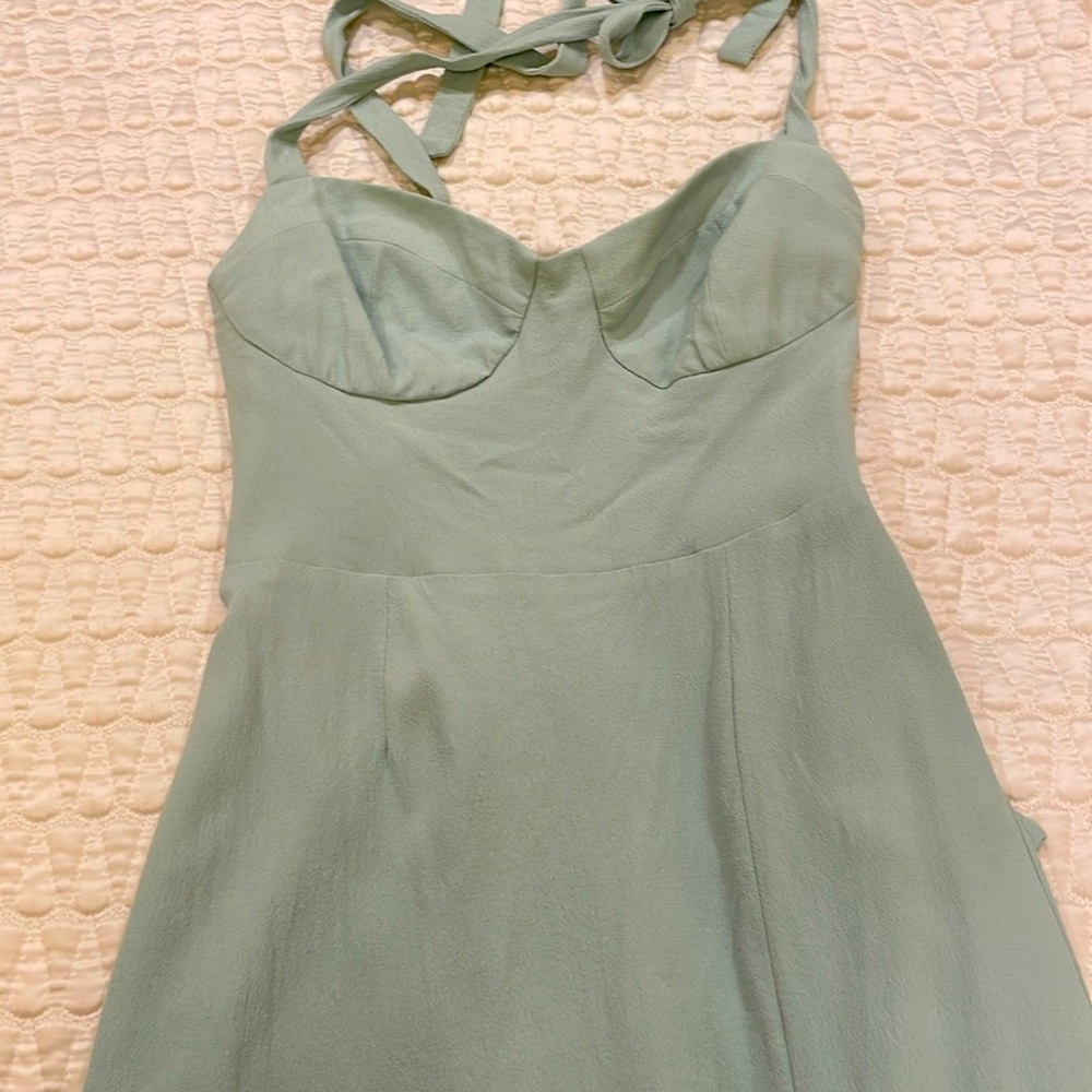 Mint green corset dress